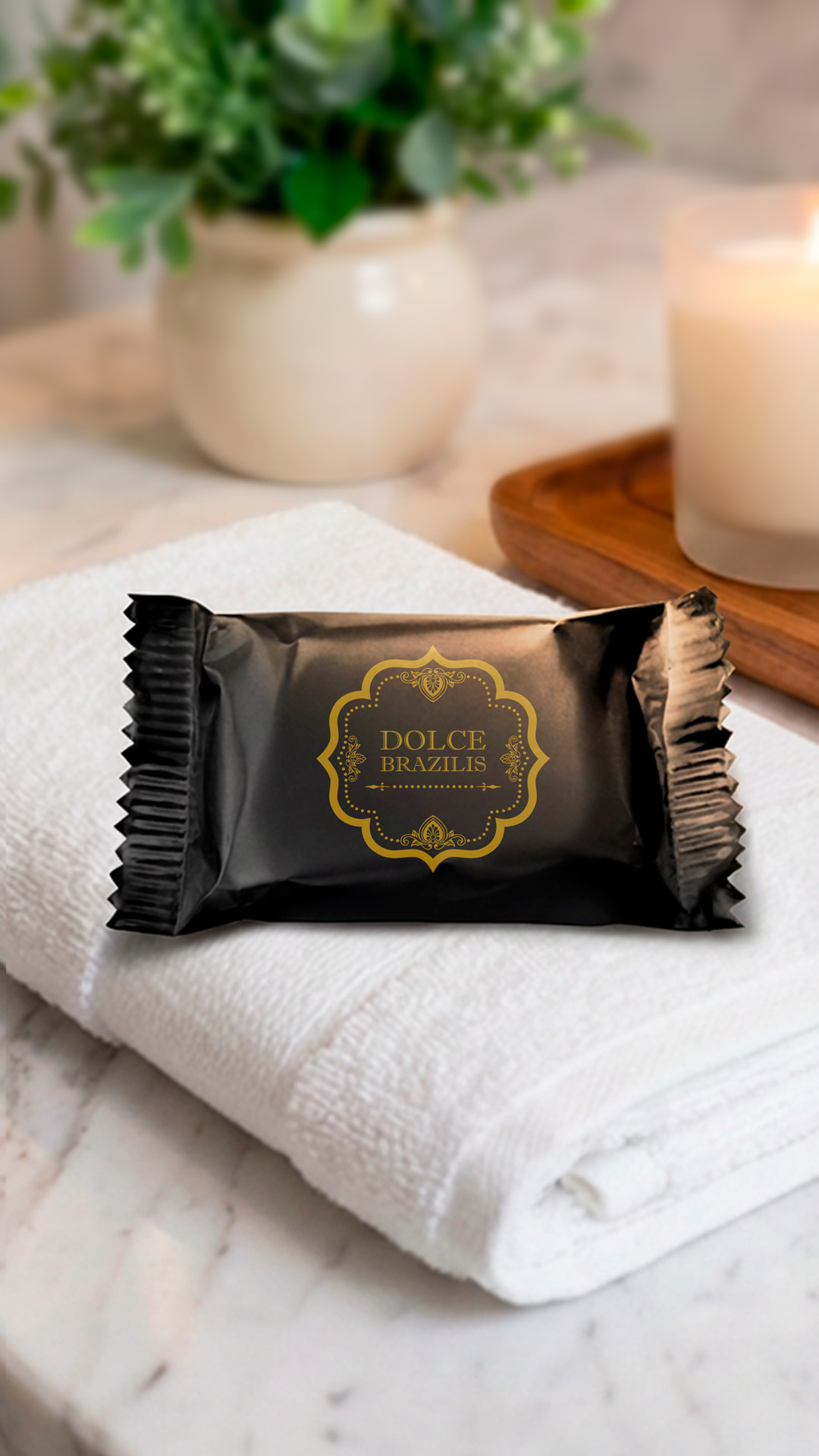 Sabonete matte preto Dolce Brazilis